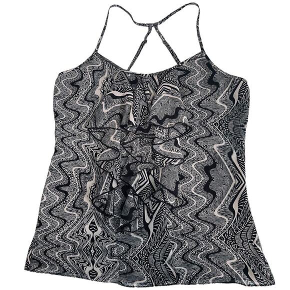 GUESS Sexy Adjustable Spaghetti Cami Tank Top Open Blouse SZ XS LAYERED FRONT - Picture 1 of 12